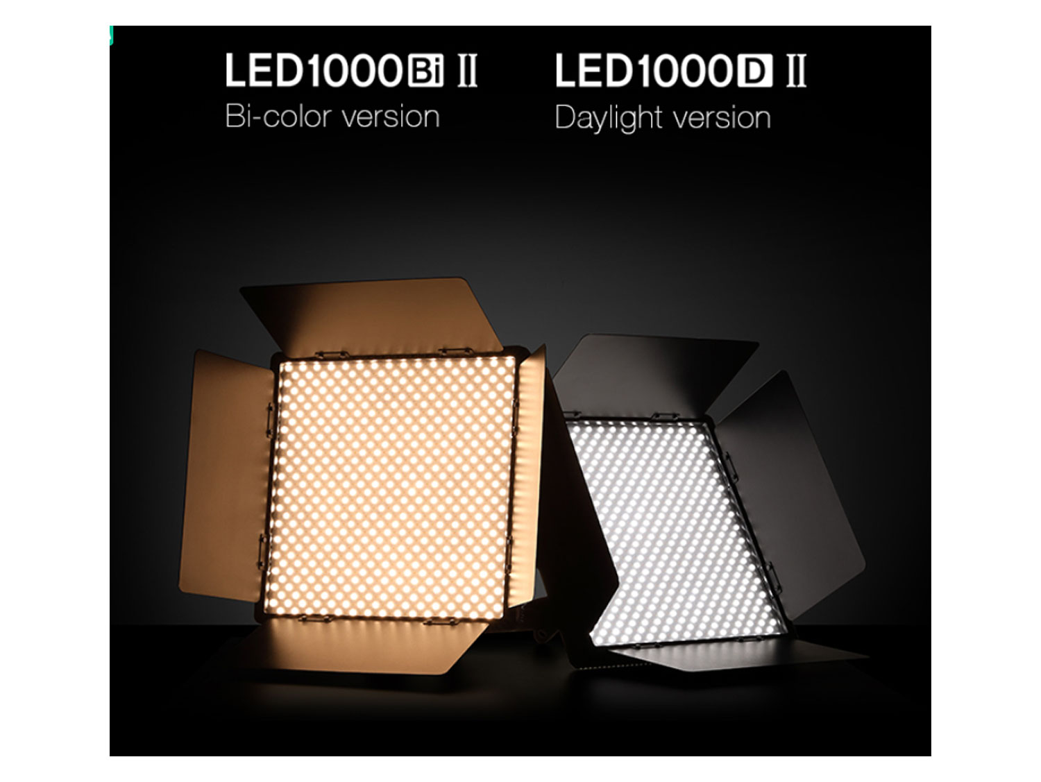 Godox LED1000Bi II Bi-Color LED Video Light - Front View
