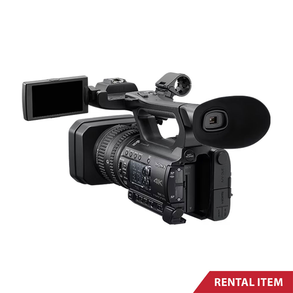 Sony HXR-NX200 4K Camcorder on Tripod - Rentitem.lk Rental Service