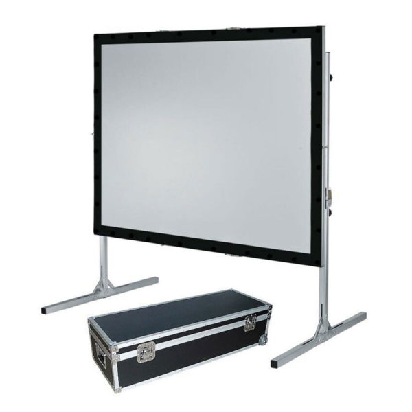 Fast Fold Projector Screen in Outdoor Event Setting