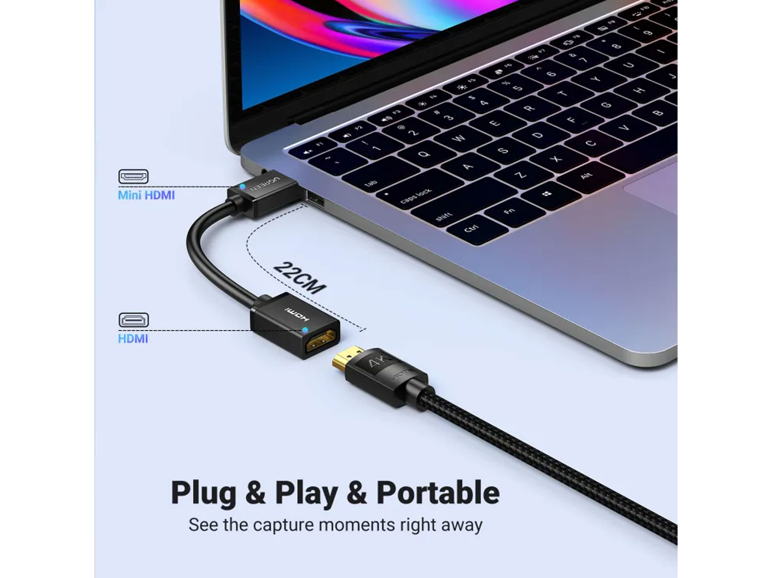 Reliable Mini HDMI to HDMI Female Adapter - Ready for Rent