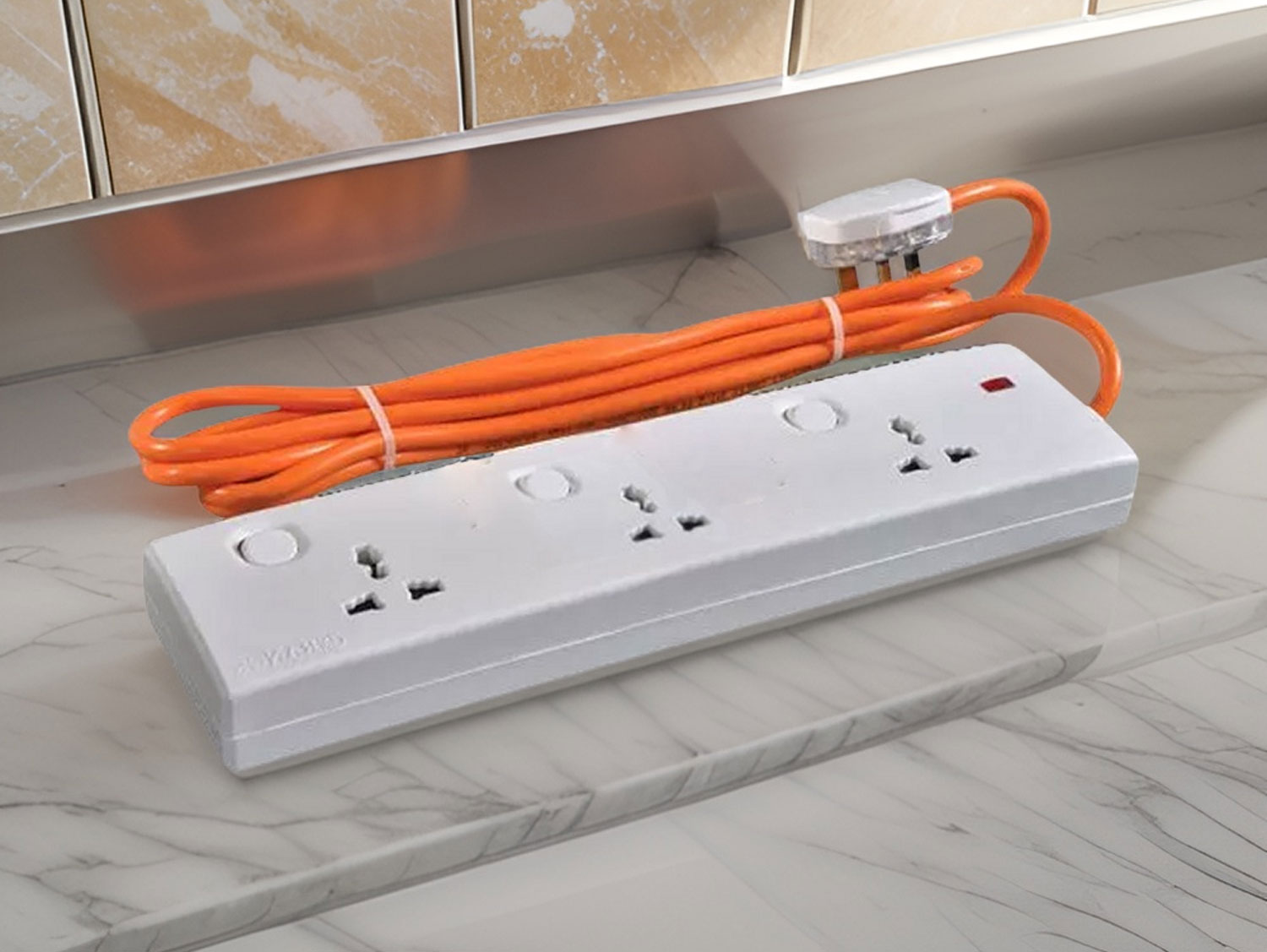 Orange Power Extension Cord