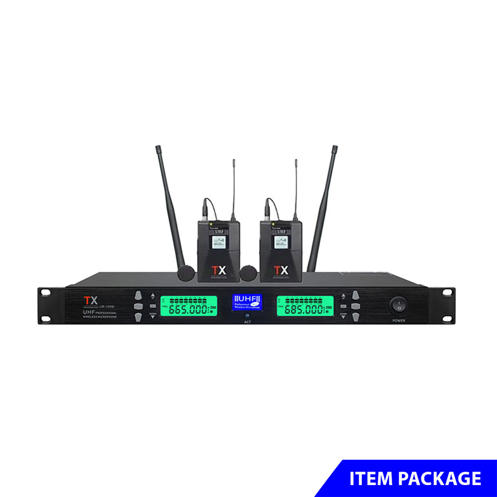 TX Dual Clip On Wireless Microphone