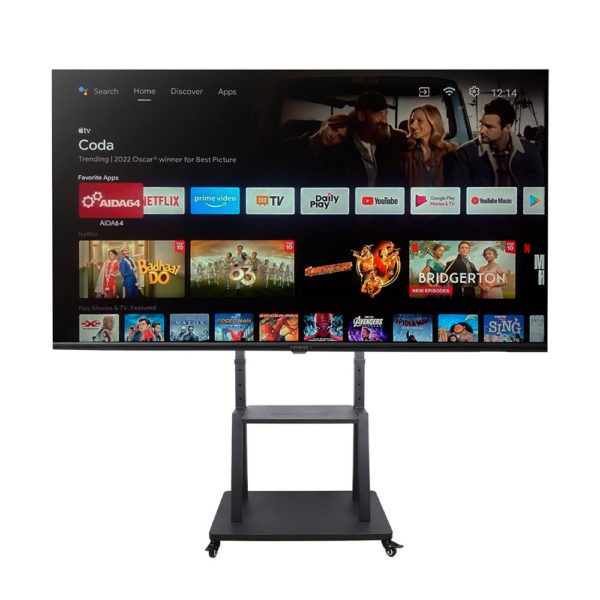 75 Inch Smart TV Screen - Front View
