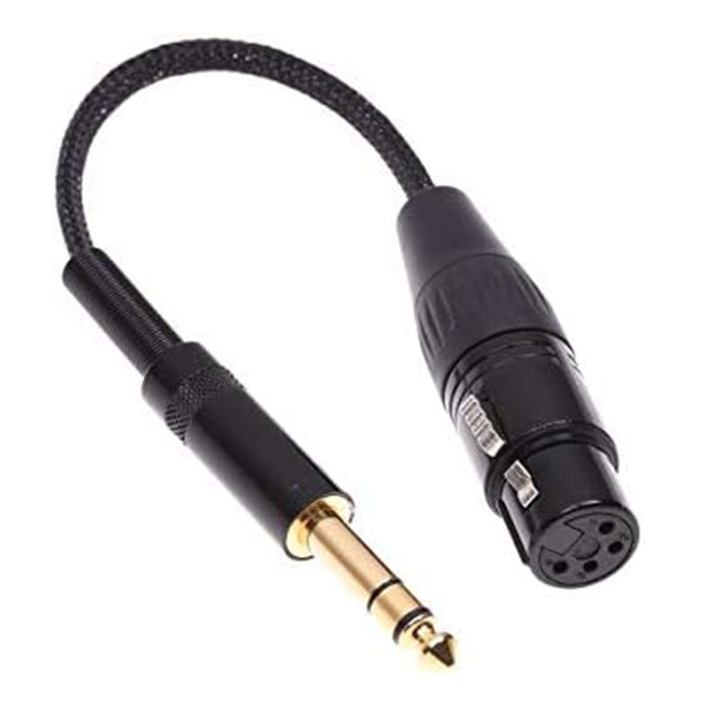 Close-up of Jack to XLR Conversion
