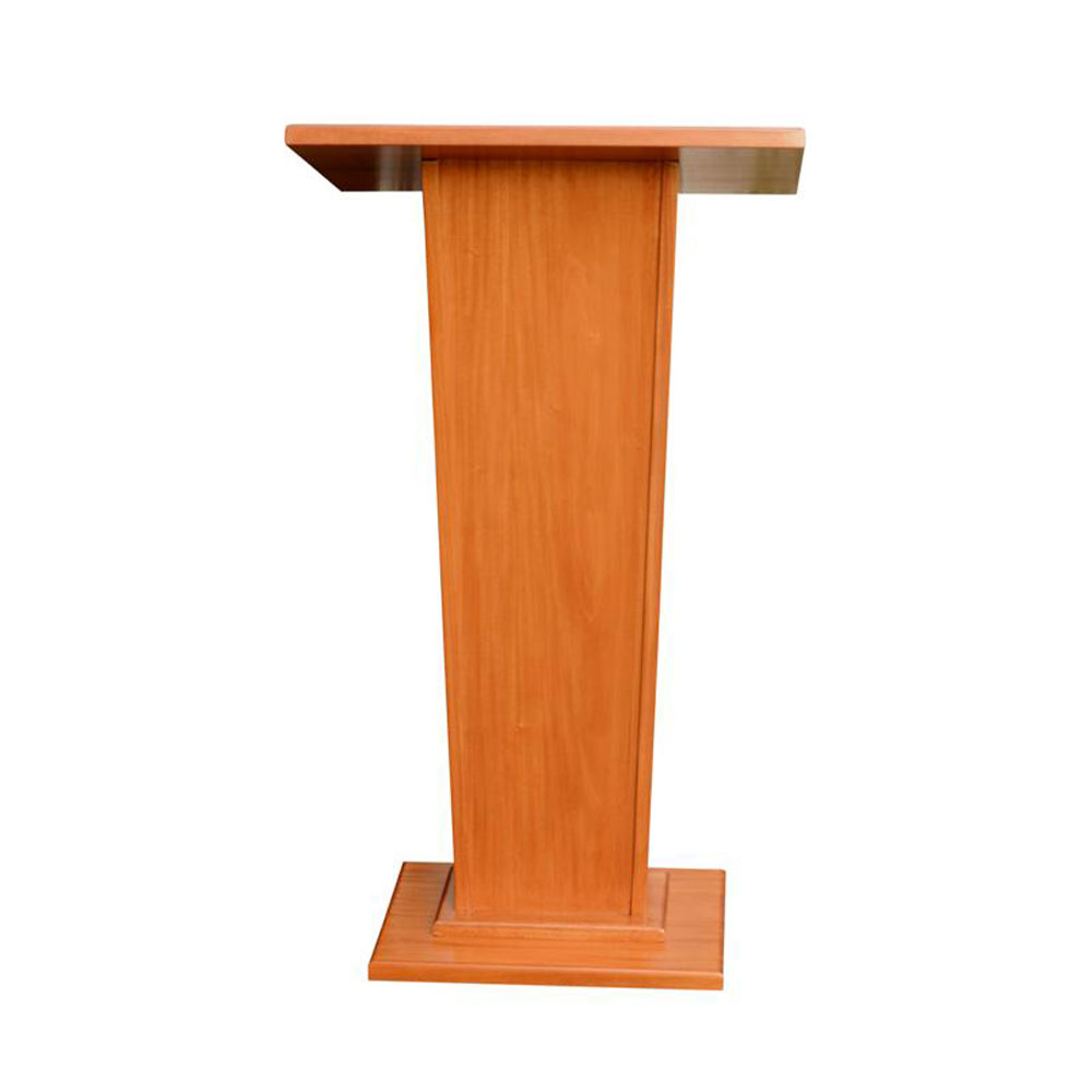 Wooden Podium with Microphone Slot