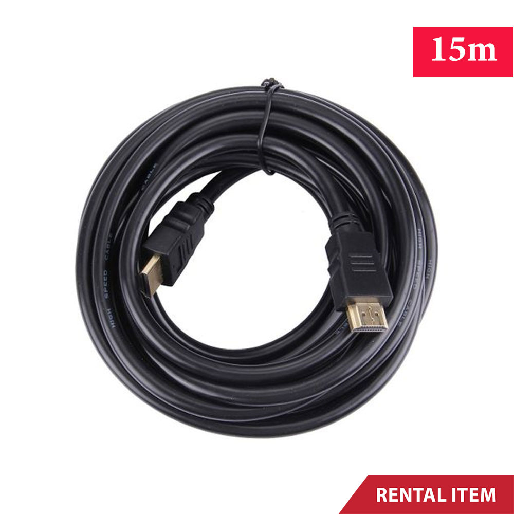 Premium 1.4v HDMI Cable 15 Meter Full HD available for rent in Sri Lanka