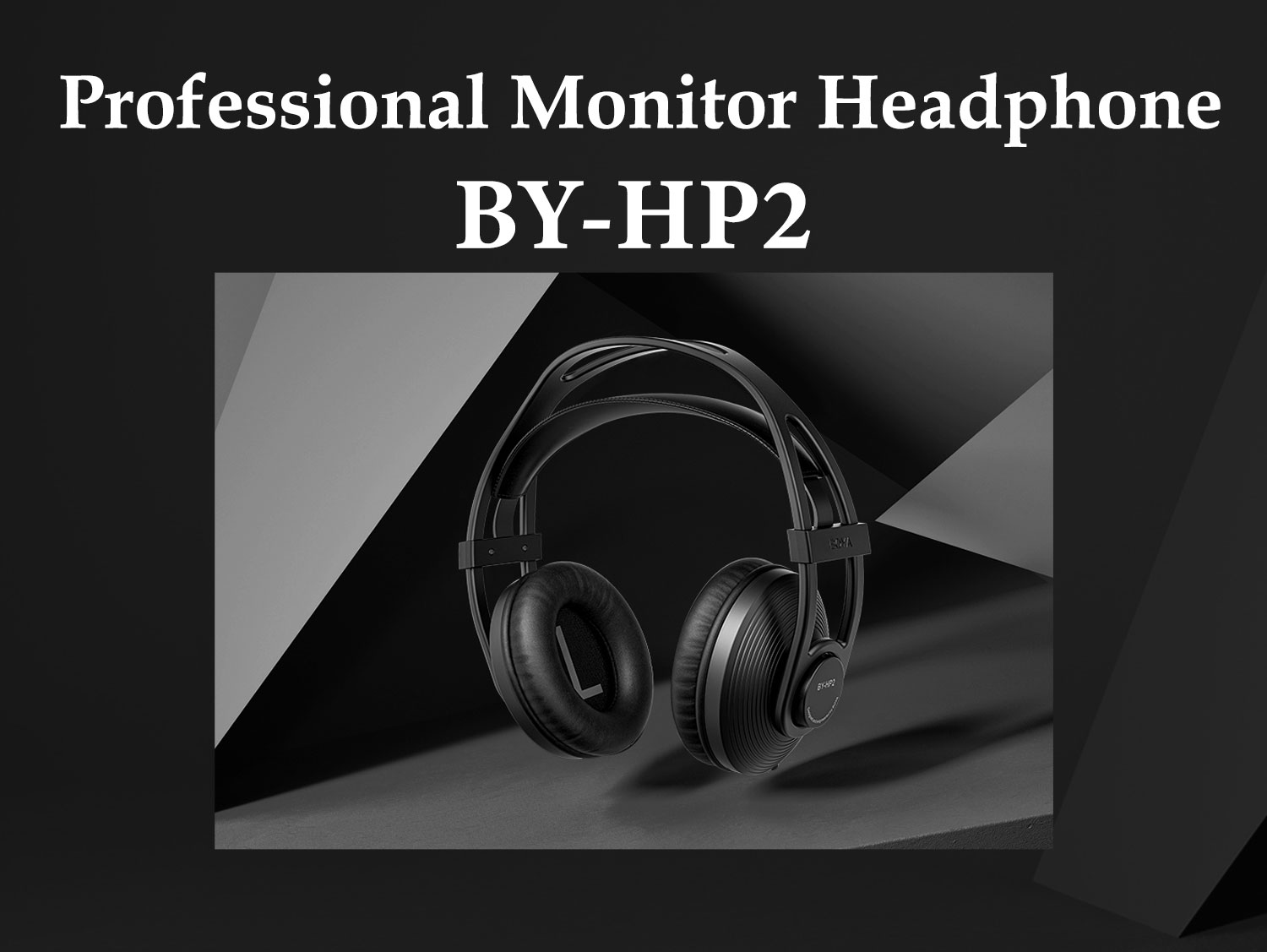 BOYA BY-HP2 Professional Monitor Headphone - Front View