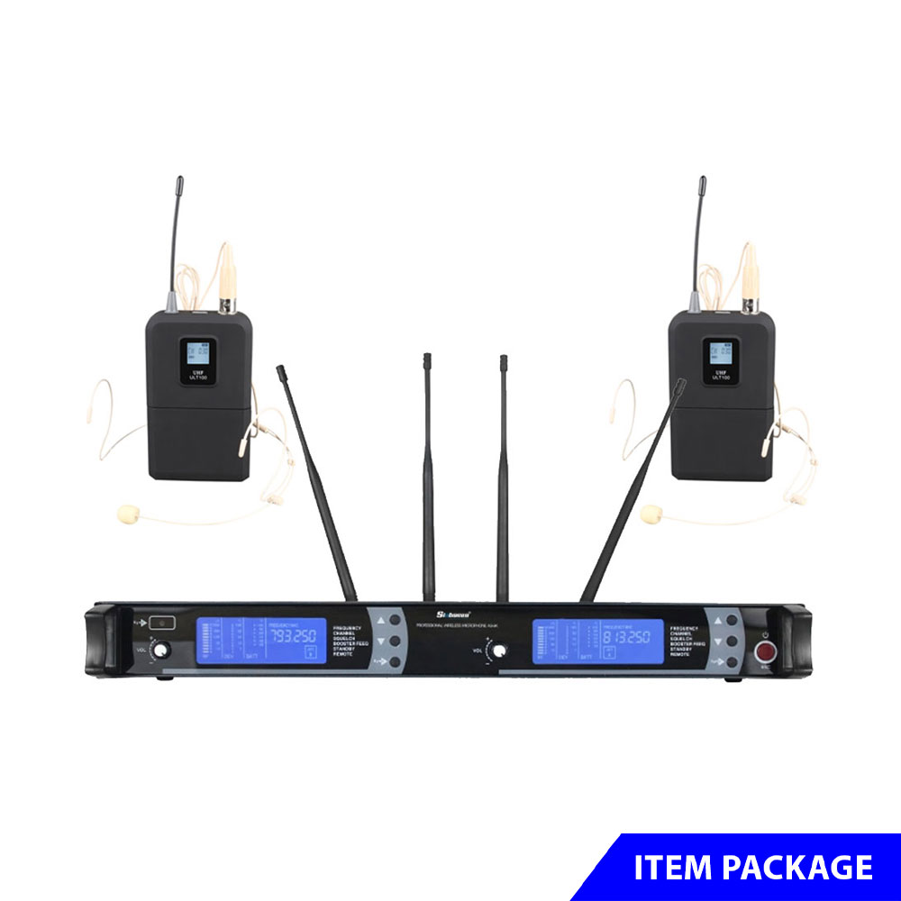 Dual Headset Wireless Microphone