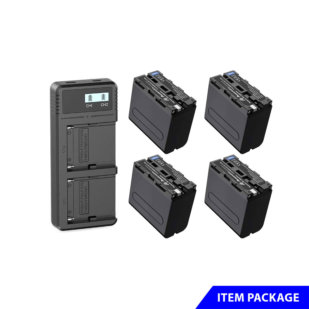 4 Sony NP-F970 Battery Pack Setup