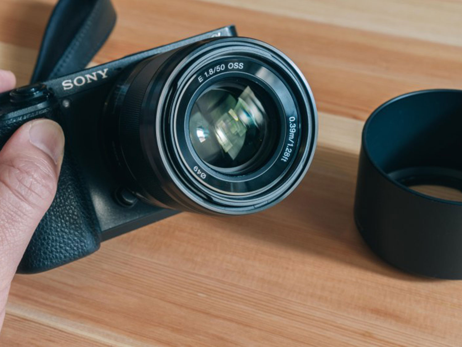 Sony E 50mm F1.8 Lens - Front View