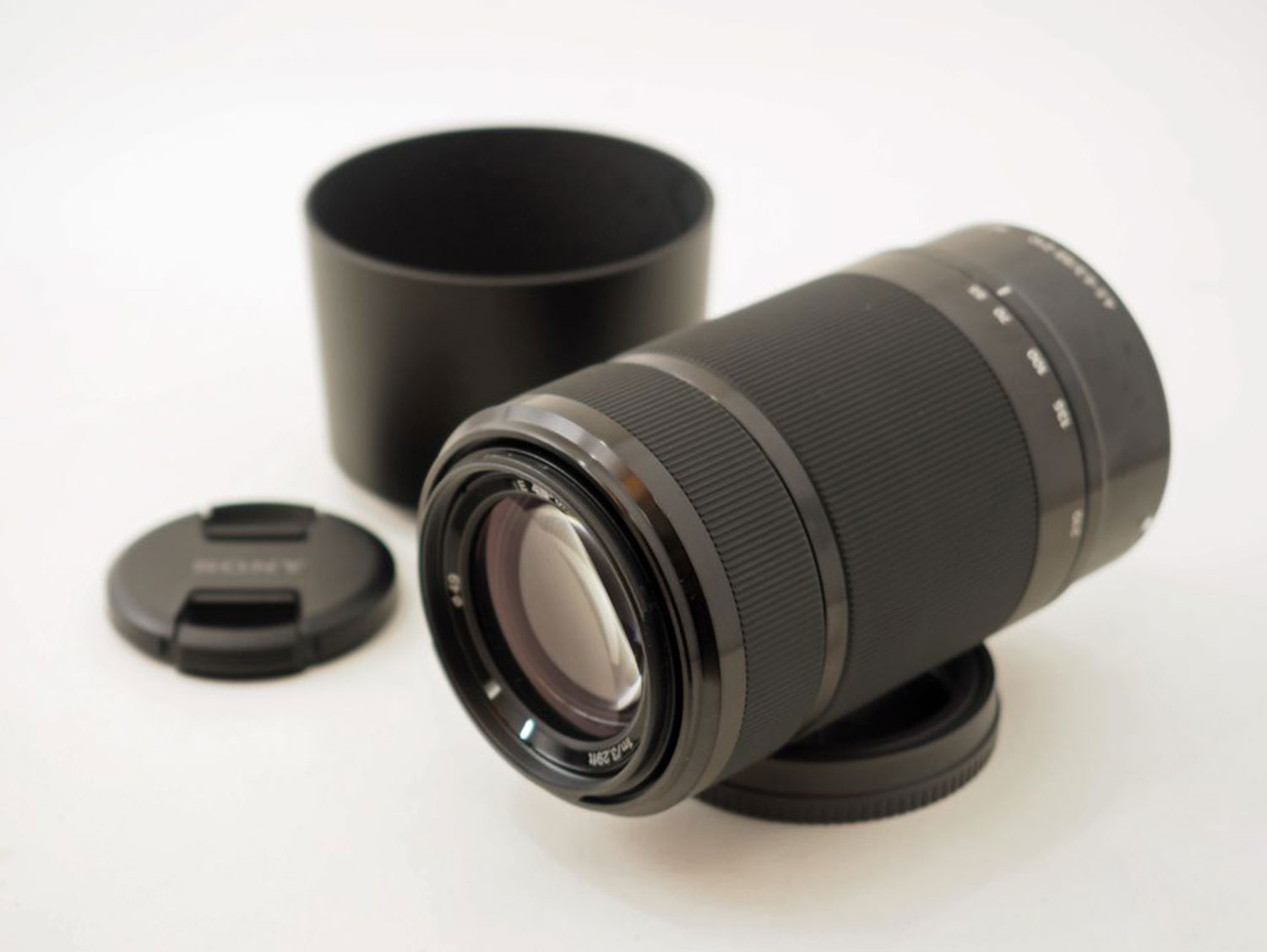 Sony E 55-210mm F4.5-6.3 Lens - Side View