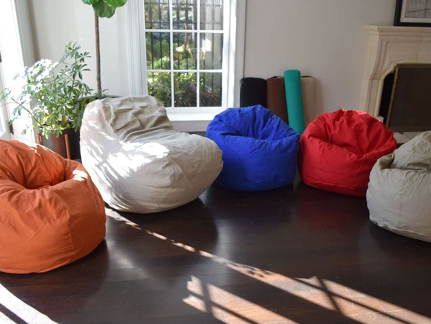 Fabric Bean Bag - Medium Size - Outdoor Setup