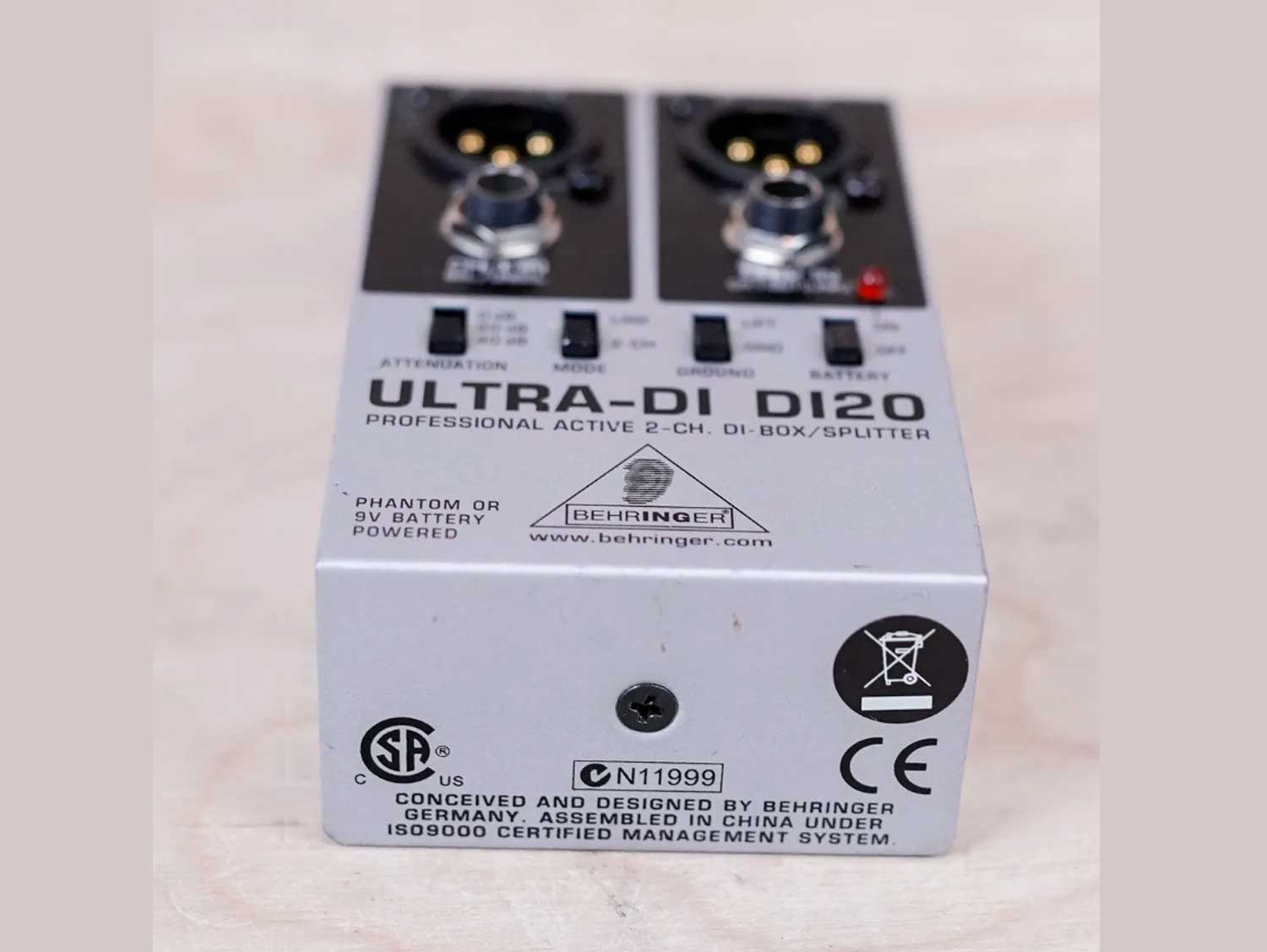 DI20 Ultra-DI 2 Channel DI Box-Splitter