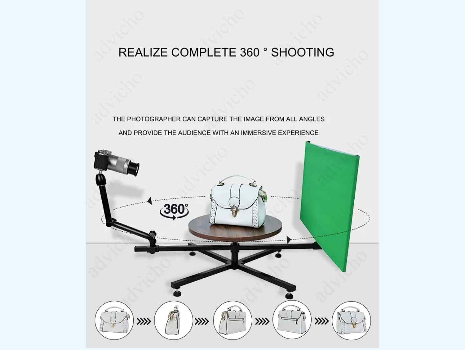 Foldable Studio Video Shooting Turntable