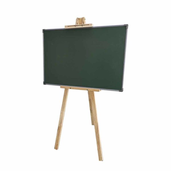 Elegant Wooden Easel Stand with Green Board for Rent