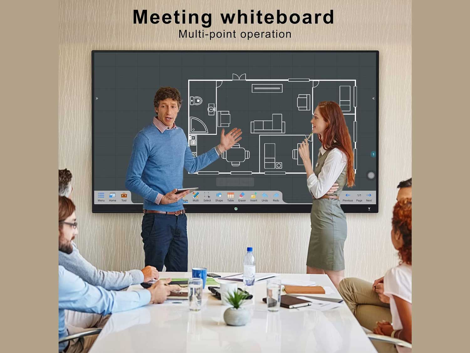 nteractive 75 Inch 4K Smart Board Touch Screen Display