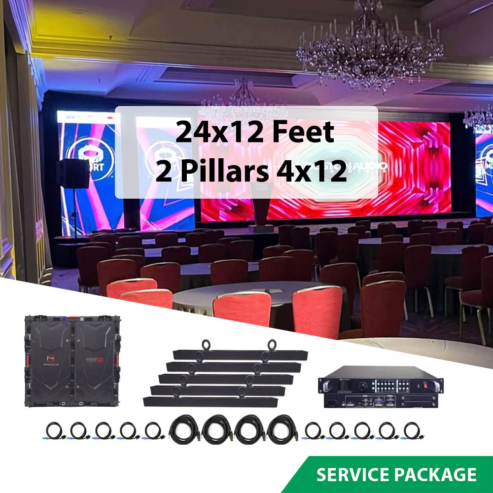 Stunning LED Video Wall 24x12 Feet Rental in Sri Lanka