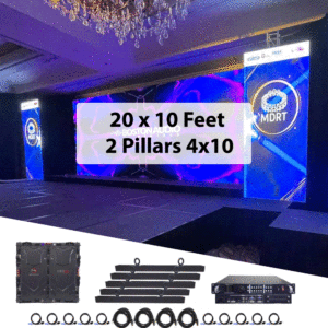 LED Video Wall 20x10 Feet 2 Pillars 4x10 Feet (P2.8MM) rent in srilanka
