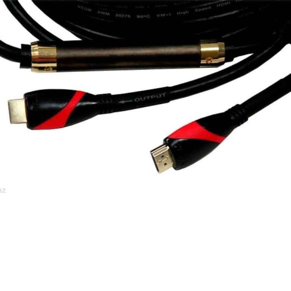 HDMI 2.0v 4K Cable 20 Meter - VCOM connected to a TV