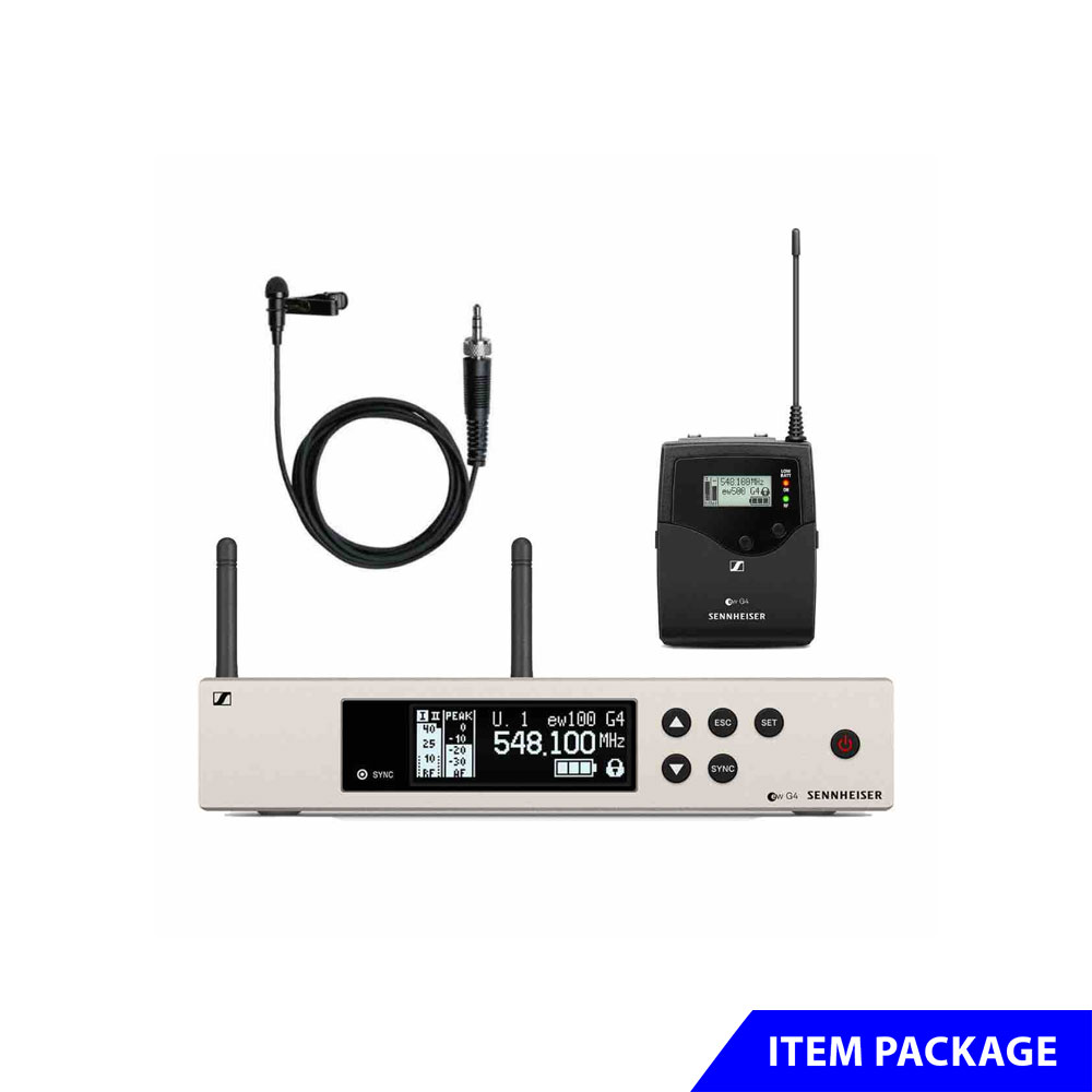 Sennheiser EW100 G4 Wireless Clip-on Microphone Setup