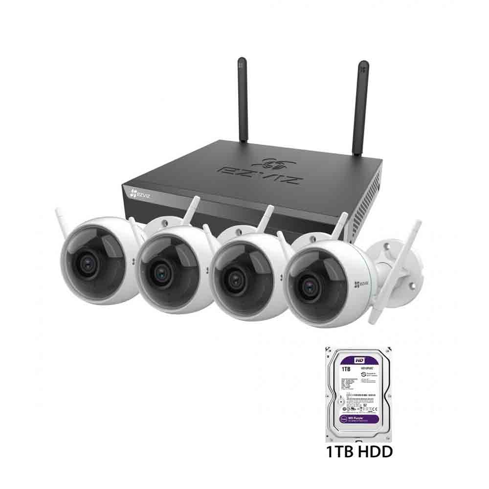 EZVIZ Wireless NVR 4 Channel + 1 TB HDD