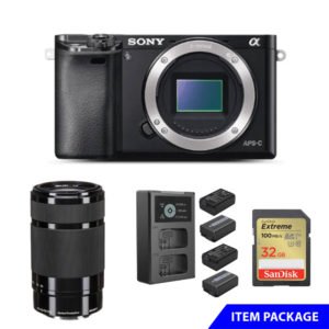 Sony A6000 Camera with 55-210mm Lense Setup