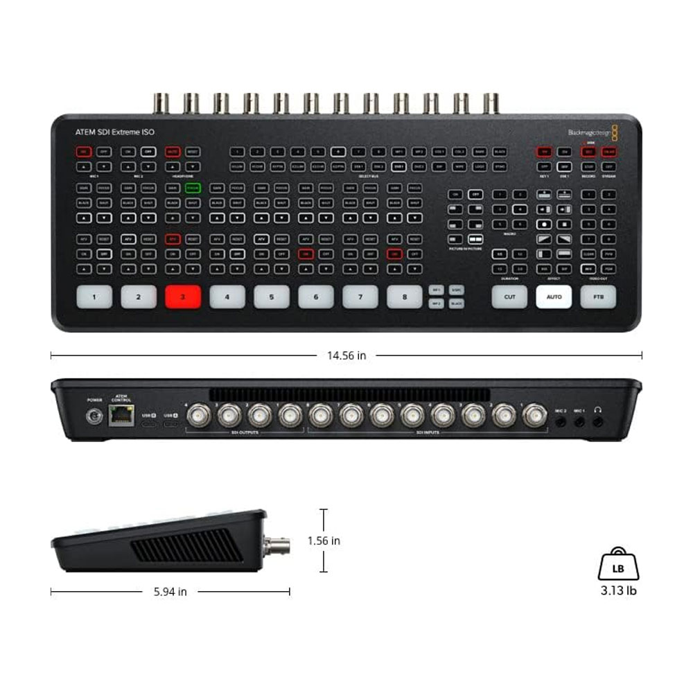 Blackmagic Design ATEM 8 Channel SDI Extreme ISO Switcher