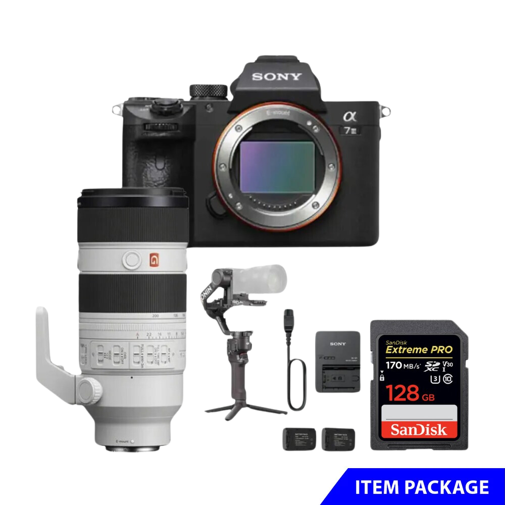 Rent Sony A7iii Camera with 70-200mm Lense with Gimble Setup