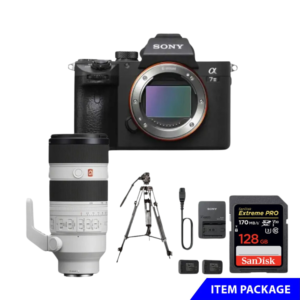 Sony A7iii Camera with 70-200mm f/2.8 Lens with Video Tripod