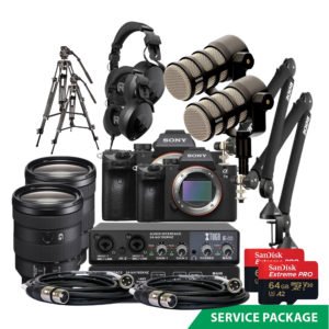 Two Presenter Podcast Microphone podcasting with Video Recording