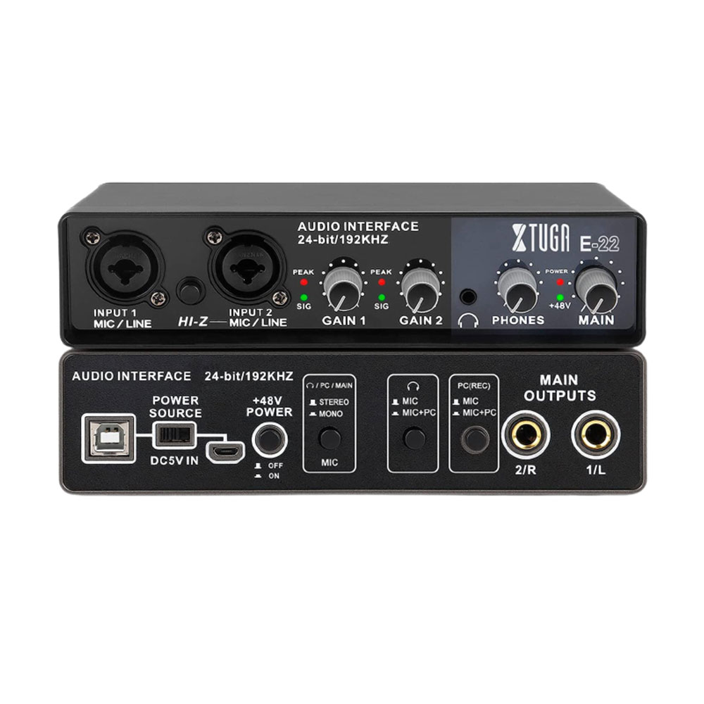 XTUGA E22 2 Channel Audio Interface