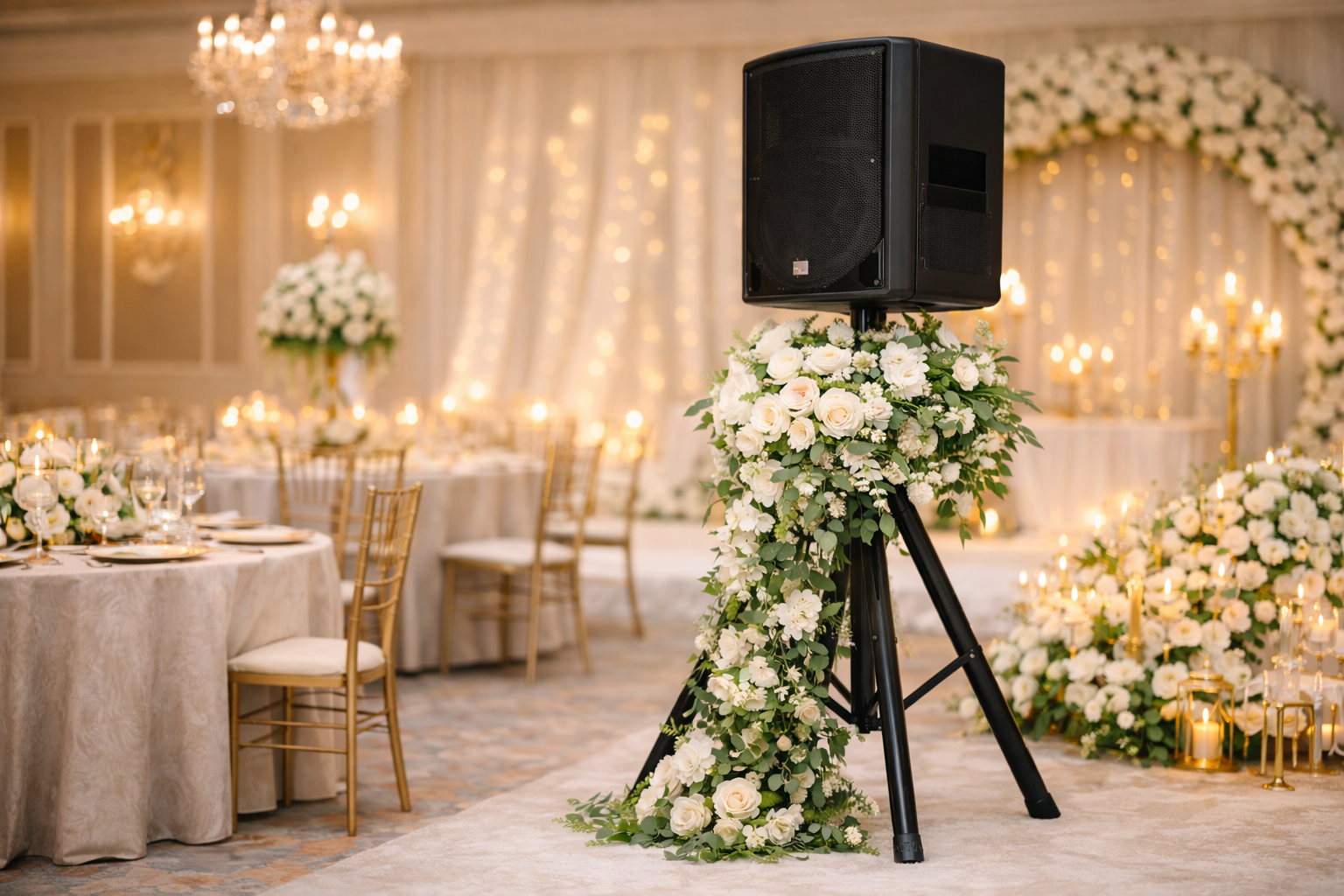 Professional speaker stand flower decoration for event décor Sri Lanka