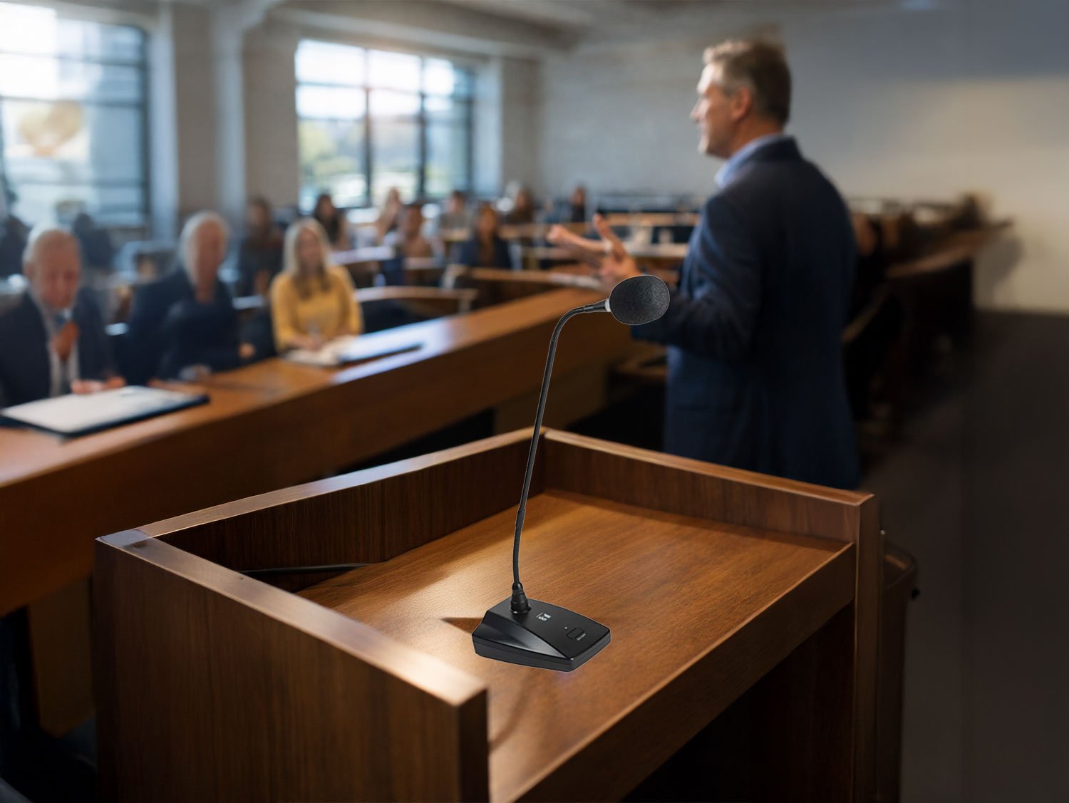 TOA Podium Gooseneck Microphone - EM-380-EB