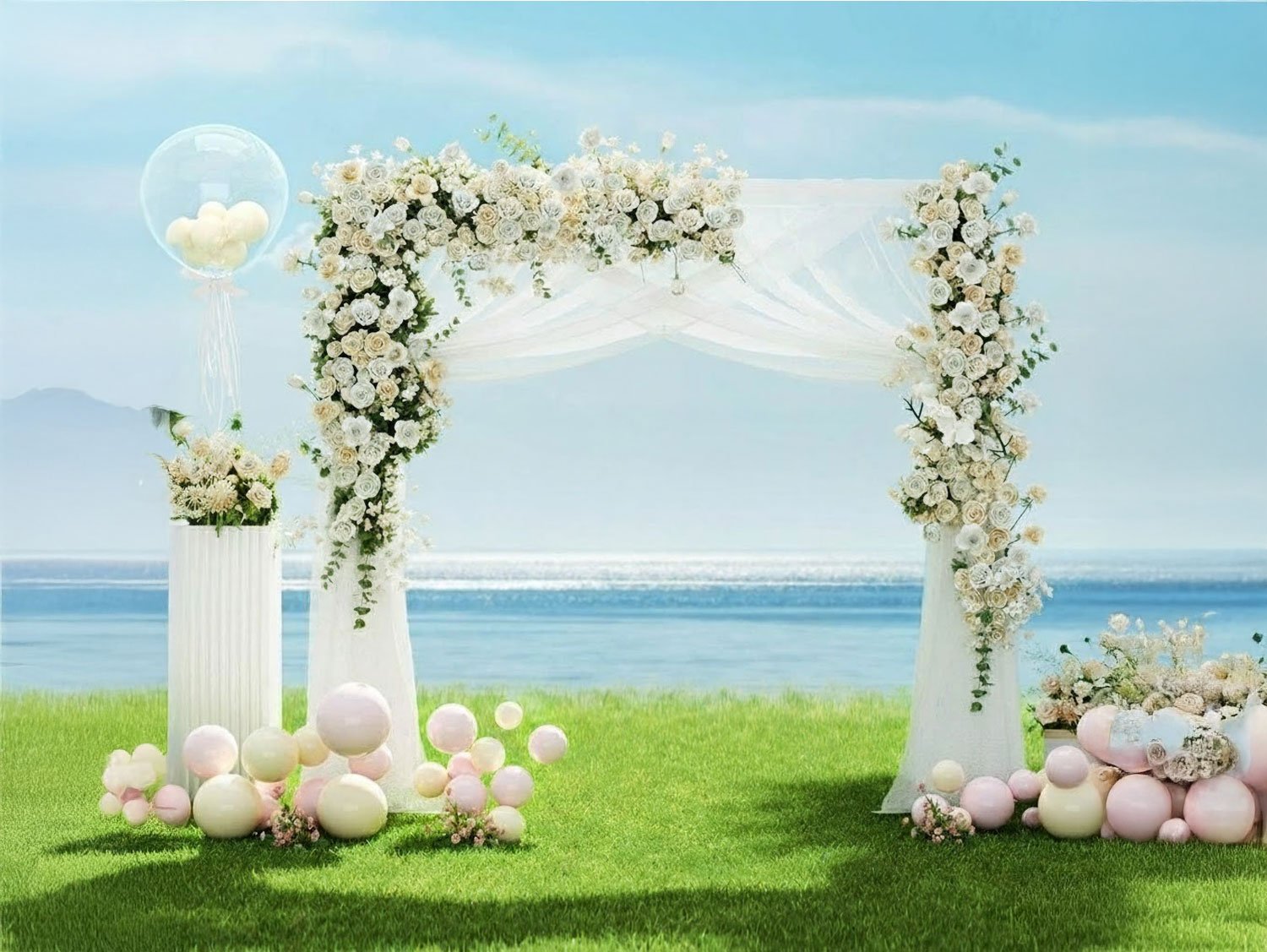 Event backdrop decoration rental for birthday parties and celebrations