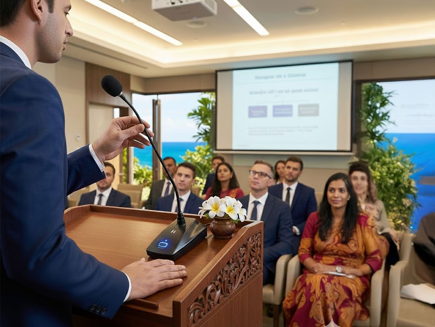 TOA Podium Gooseneck Microphone - EM-380-EB