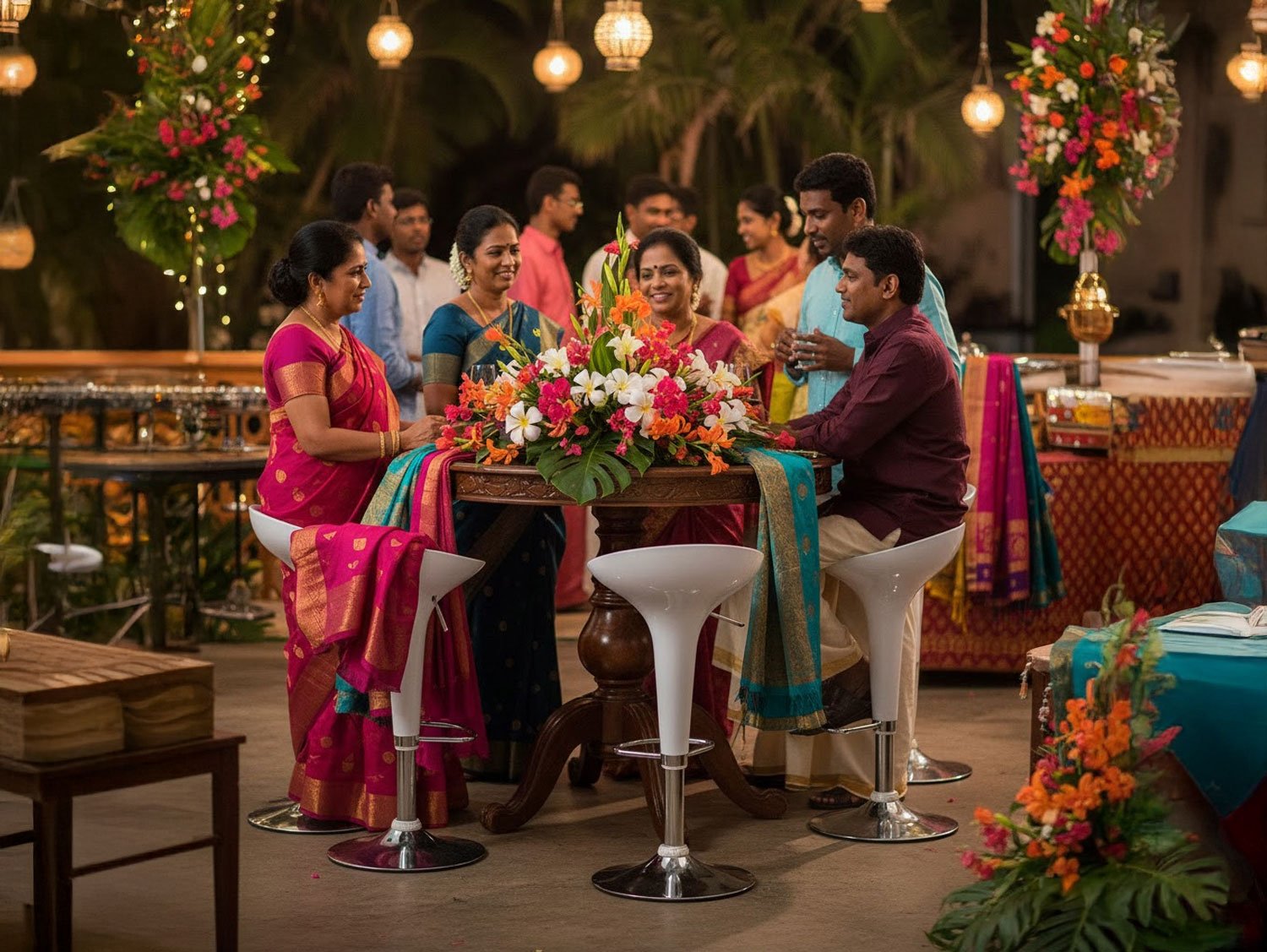 Bucket Bar Stools - White