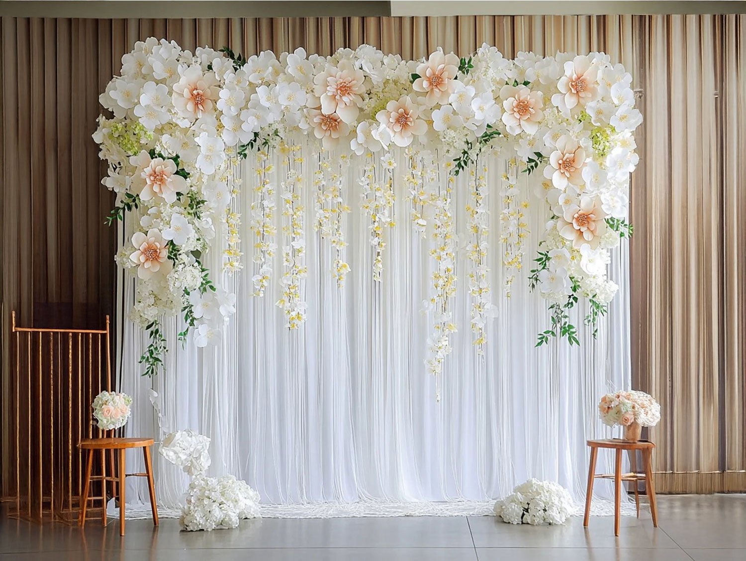 Event backdrop decoration rental for birthday parties and celebrations