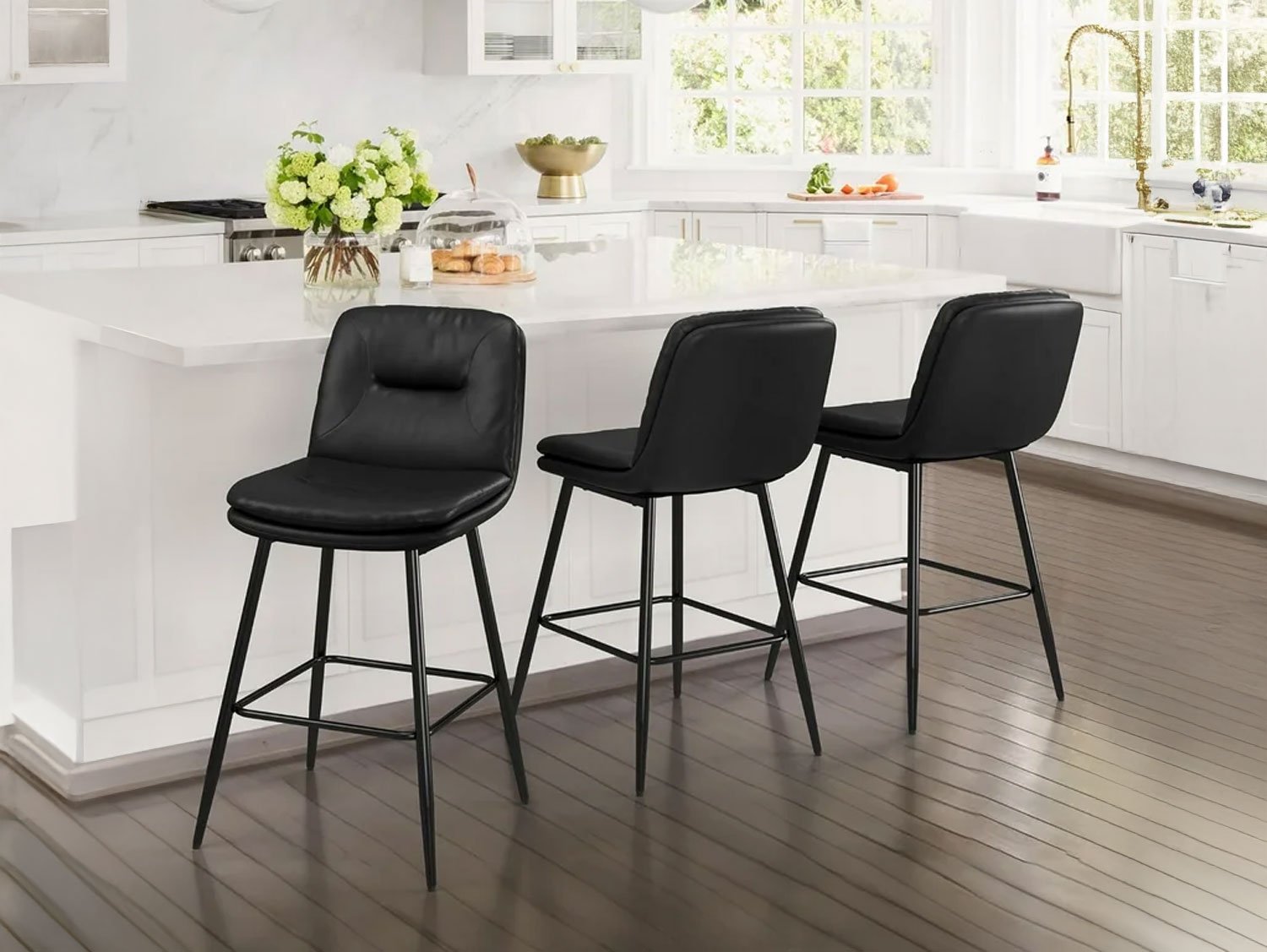 Bucket Bar Stools – Black