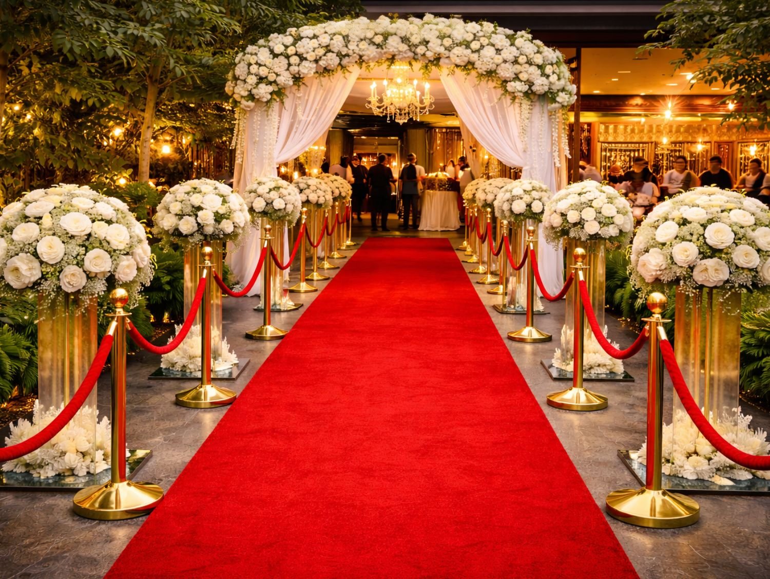 Event red carpet rental with clean and premium finish
