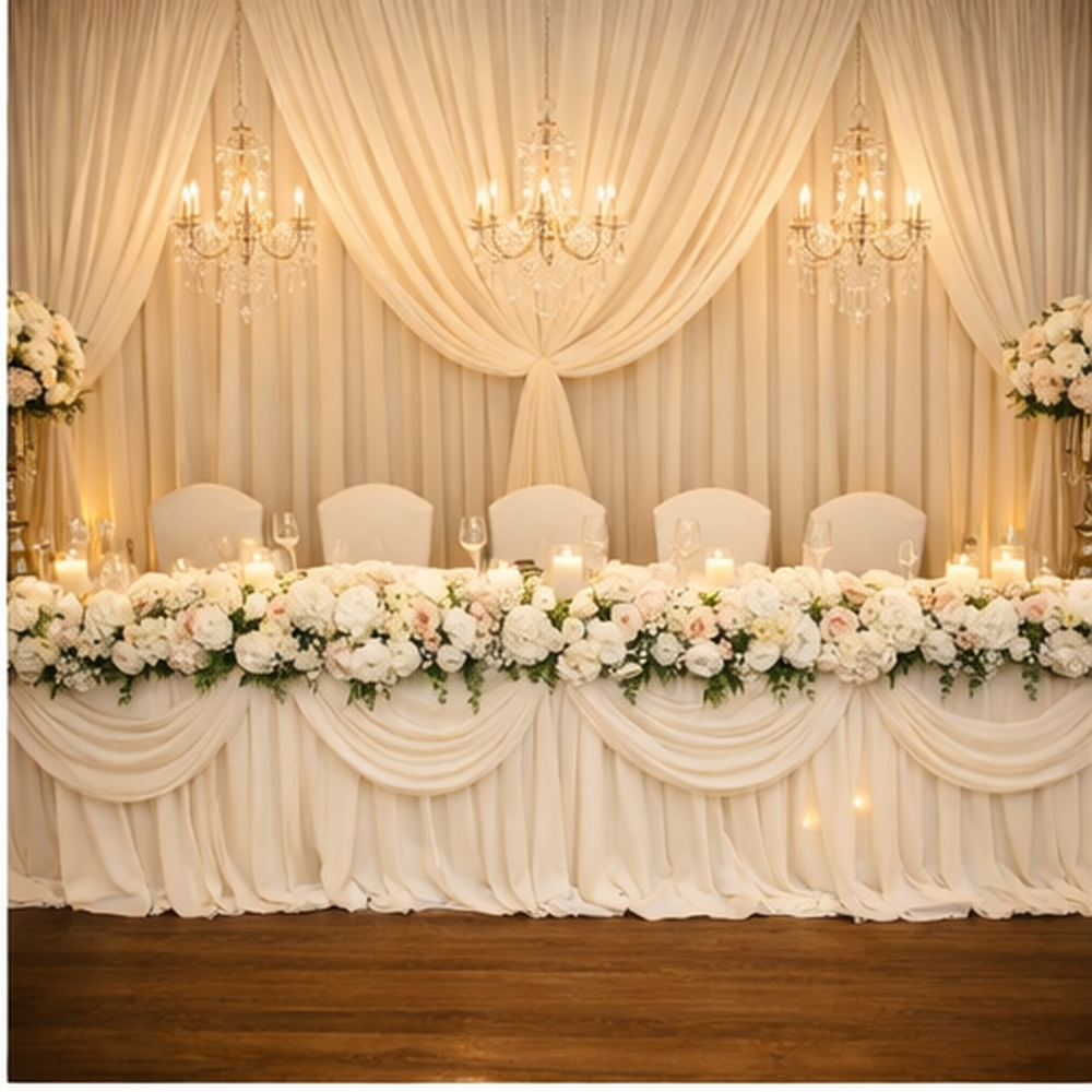 Corporate event head table decoration setup in Colombo Sri Lanka