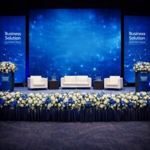 Stage flower decoration for wedding events in Sri Lanka