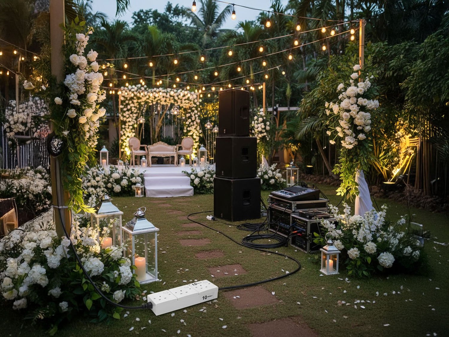 Power Extension Cord with 3 Socket 10 Meter - Custom Made