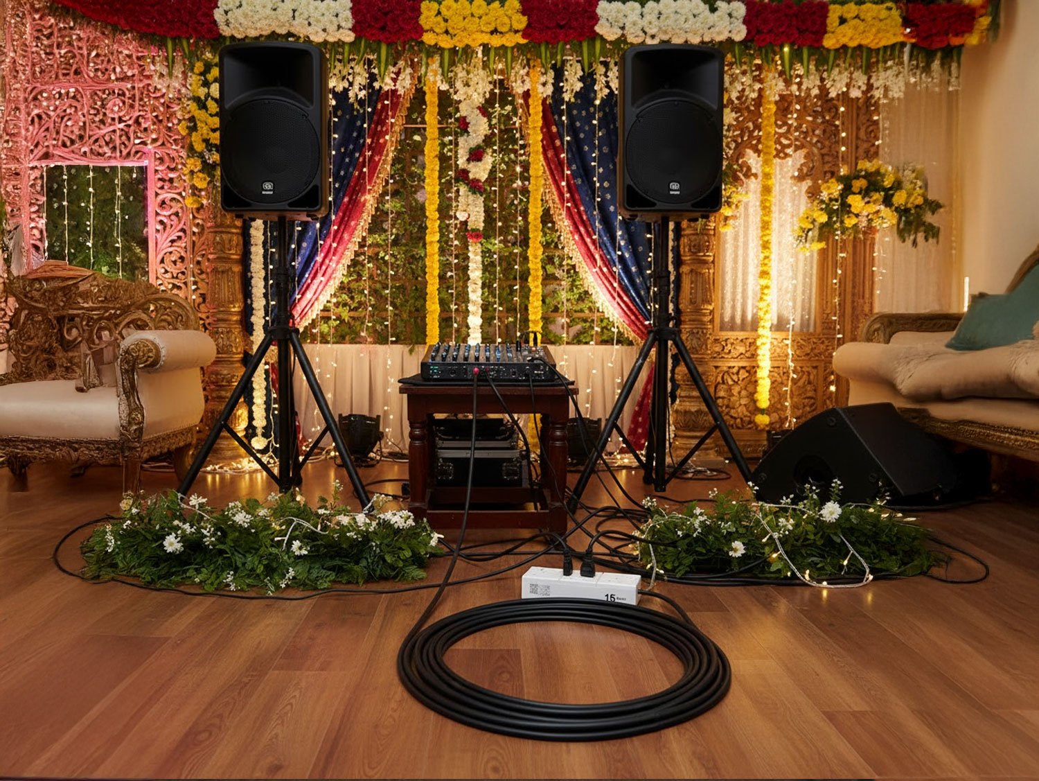 Power Extension Cord with 3 Socket 15 Meter - Custom Made