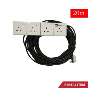 Power Extension Cord with 4 Socket 20 Meter - Custom Made