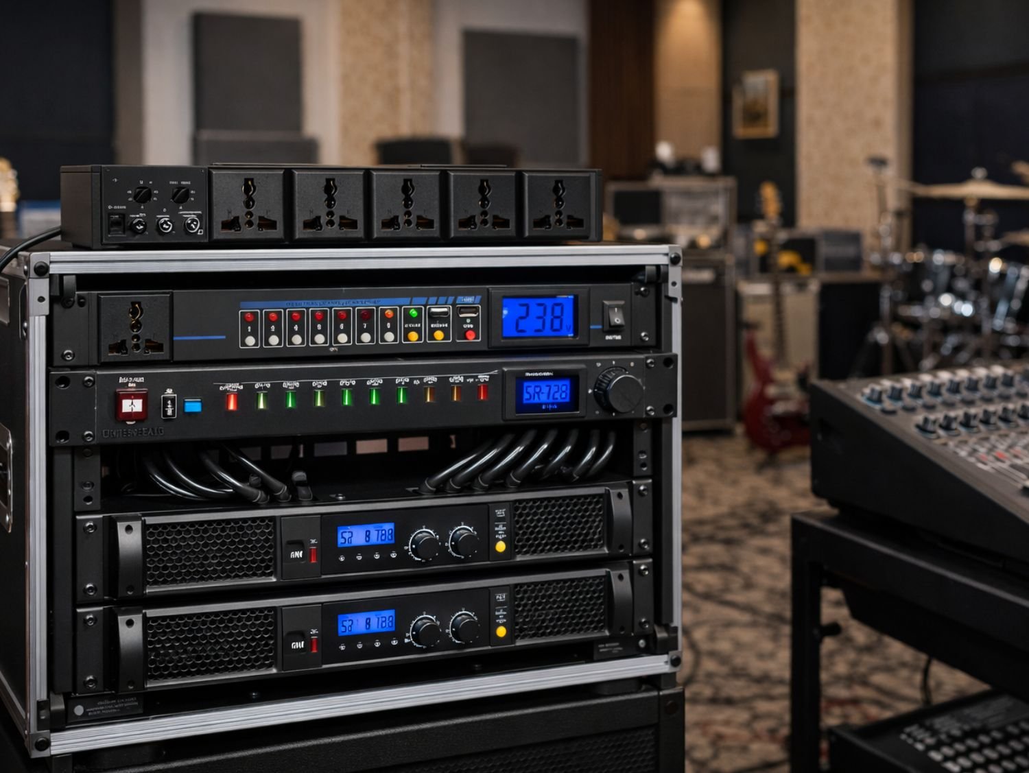 Power Sequencer Conditioner in corporate conference audio visual setup in Colombo