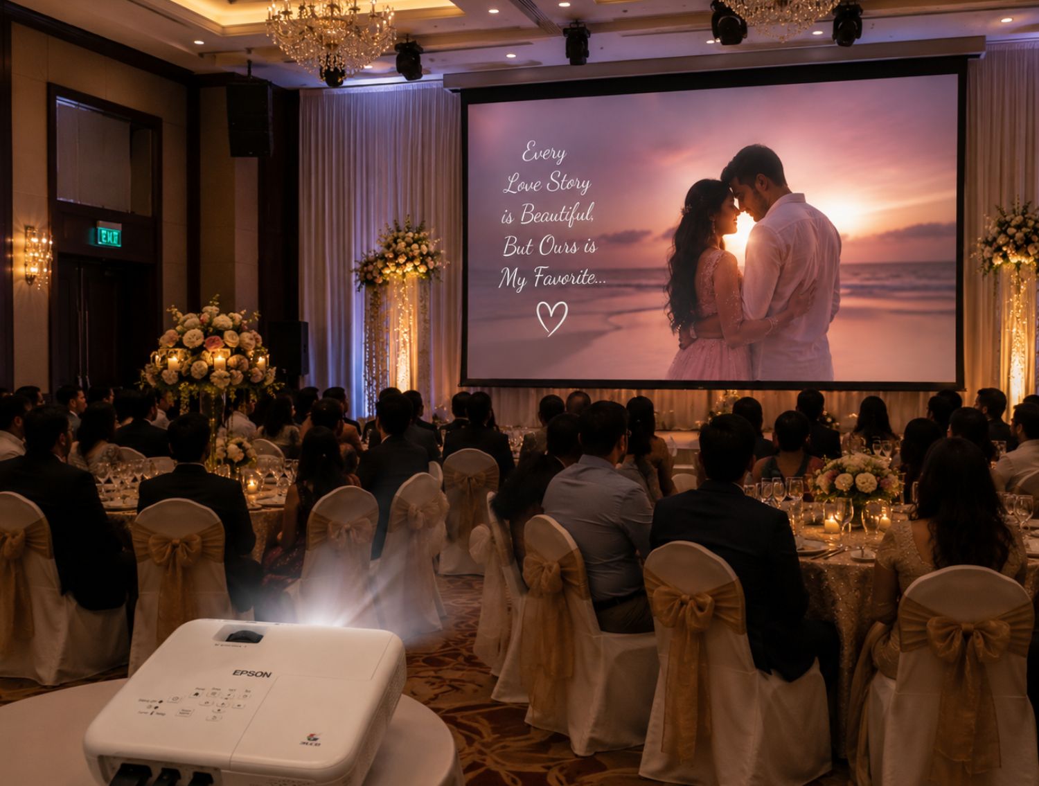 Epson EB-W55 Wireless Projector Hire Sri Lanka