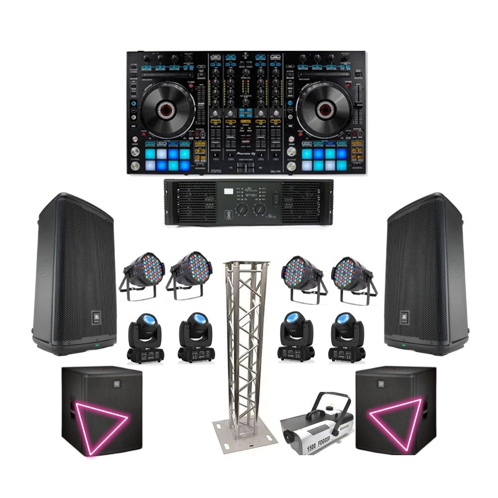 Rent the Silver Sound DJ Package sound and lighting kit in Sri Lanka from Rentitem.lk